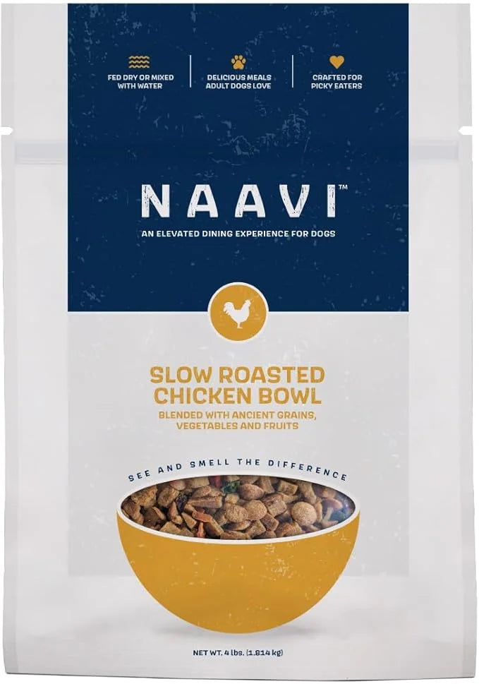 Slow Roasted Chicken Bowl with Ancient Grains, Vegetables & Fruits, Premium Dog Food Topper for Adult Dogs - 4lb - Product...