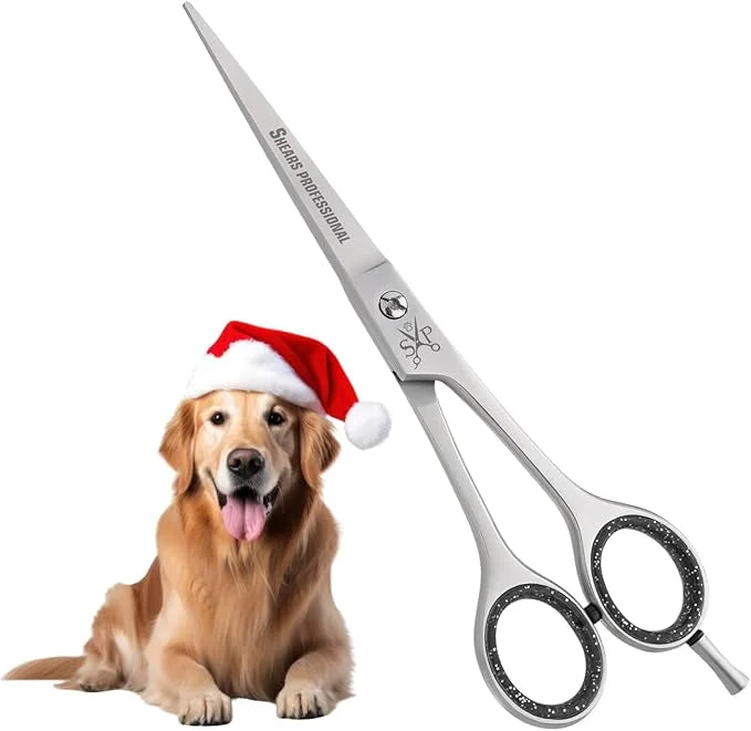 Hair Cutting Scissors, All Purpose 8 Inch Stainless Steel, Sharp Edge Blades, Dog Grooming Scissors, Hairdressing Texturiz...