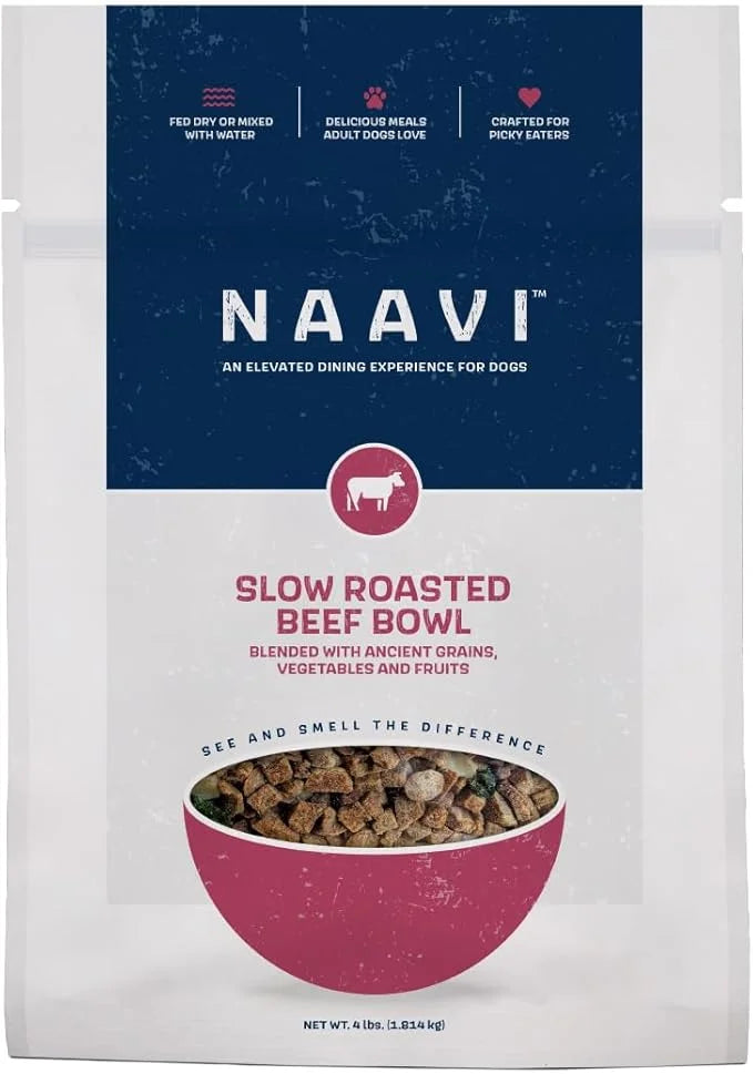 Slow Roasted Beef Bowl with Ancient Grains, Vegetables & Fruits, Premium Dog Food Topper for Adult Dogs - 4lb - Product Image