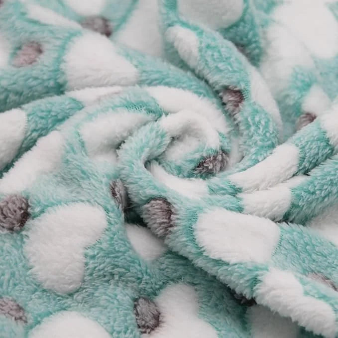 1 Pack 3 Puppy Blankets Super Soft Warm Sleep Mat Love Print Blanket Fluffy Fleece Pet Blanket Flannel Throw Dog Blankets ...
