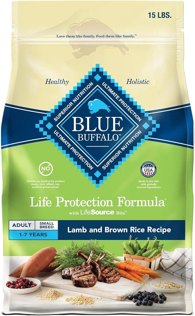 Blue Buffalo Life Protection Formula Adult Small Breed Dry Dog Food, Supports High Energy Needs, Made with Natural Ingredi...
