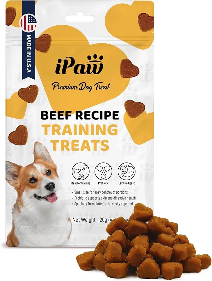 Dog Treats for Puppy Training, All Natural Human Grade Soft Dog Treat with Probiotics, Hypoallergenic, Easy to Digest (Bee...