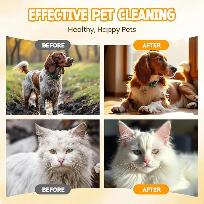NEENCE Extra Thick Pet Glove Wipes for Dogs & Cats, Dog Washing Gloves Cleaning Deodorizing for Paws,Butt and Body, Cat Ba...