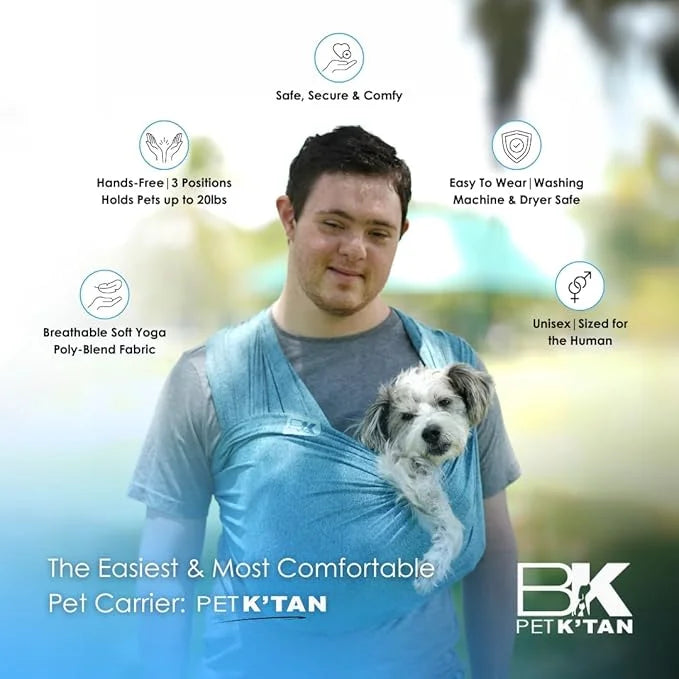Pet K'tan Dog Sling Carrier: Hands Free for Small & Medium Dogs - #1 Pet Travel Accessory & Gift -Bond with New Puppy- Saf...