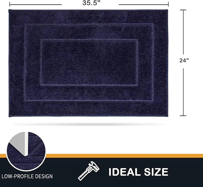 PURRUGS Dirt Trapper Door Mat 24" x 36", Non-Slip/Skid Machine Washable Entryway Rug, Dog Door Mat, Super Absorbent Welcom...