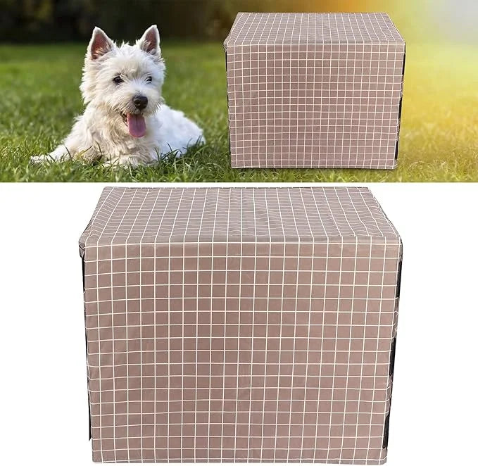 Dog Kennel Cover Oxford Pet Cage Cover Oxford Cat Crate Cover Seasons Universal Rain Dust and Sun Protection Pet Supplies ...