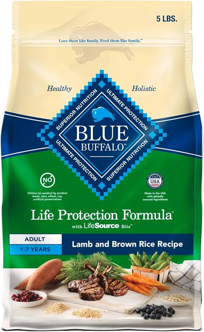 Blue Buffalo Life Protection Formula Adult Dry Dog Food, Helps Build and Maintain Strong Muscles, Made with Natural Ingred...