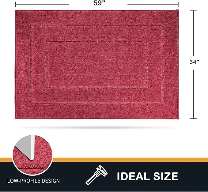 PURRUGS Dirt Trapper Door Mat 34" x 59.5", Non-Slip/Skid Machine Washable Entryway Area Rug, Dog Door Mat, Super Absorbent...
