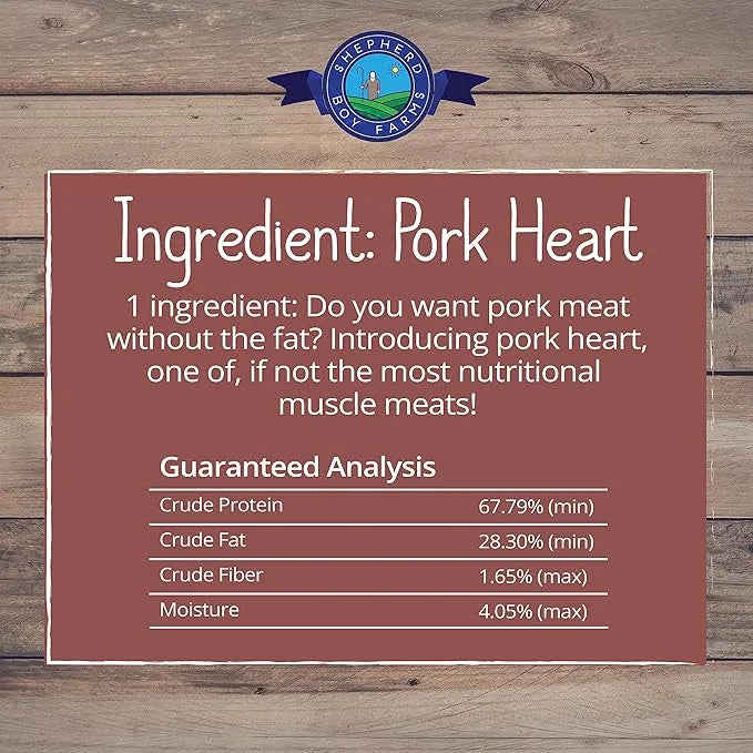 Freeze Dried Dog and Cat Treats, Pork Heart, All Natural Single Ingredient Freeze-Dried Dog Treat & Dog Snacks, Made in US...