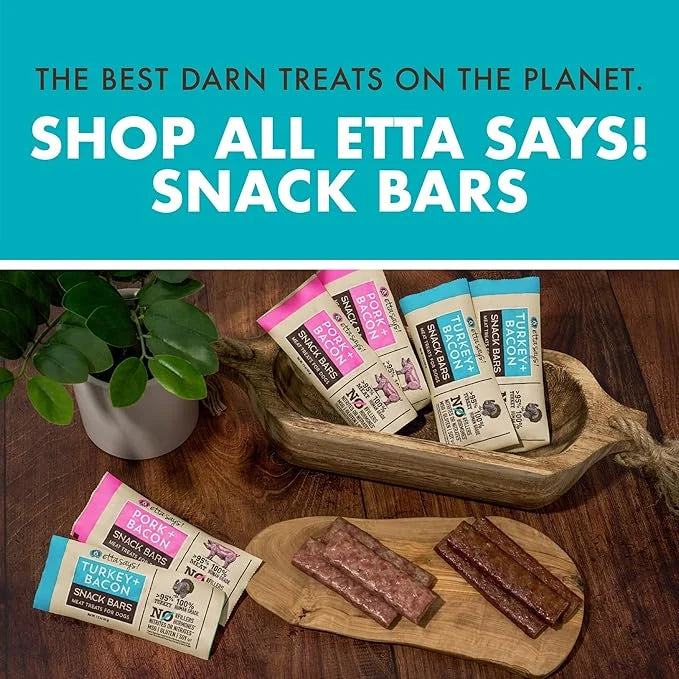 etta says! Meat Treats for Dogs – Turkey & Bacon – Made in The USA, Human Grade, No Added Hormones, No Nitrates or Nitrite...