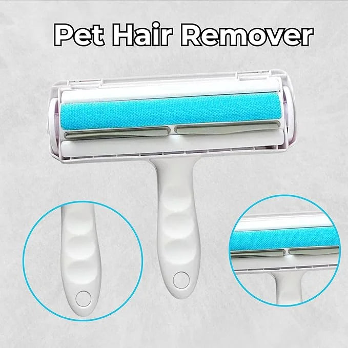 Portable Pet Hair Remover | Reusable Lint Roller for Cat and Dog | Hair Remover for Furniture, Couch, Carpet, Clothing, Se...