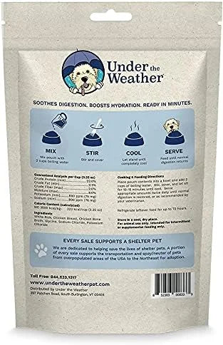 Under the Weather Bland Diet for Dogs | Easy to Digest for Sick Dogs |Always Be Ready| Contains Electrolytes - All Natural...