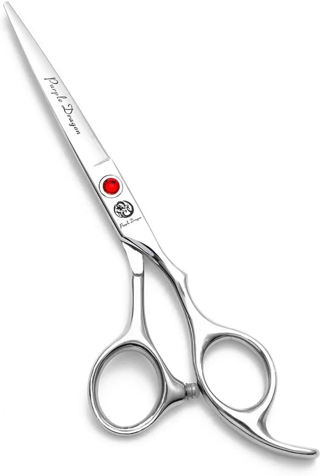 Purple Dragon 4“/5"/5.5"/6"/6.5"/7"/7.5"/8"/9"/10" Sharp Edge Salon Hair Cutting Shears - Pet/Dog Grooming Scissors with B...
