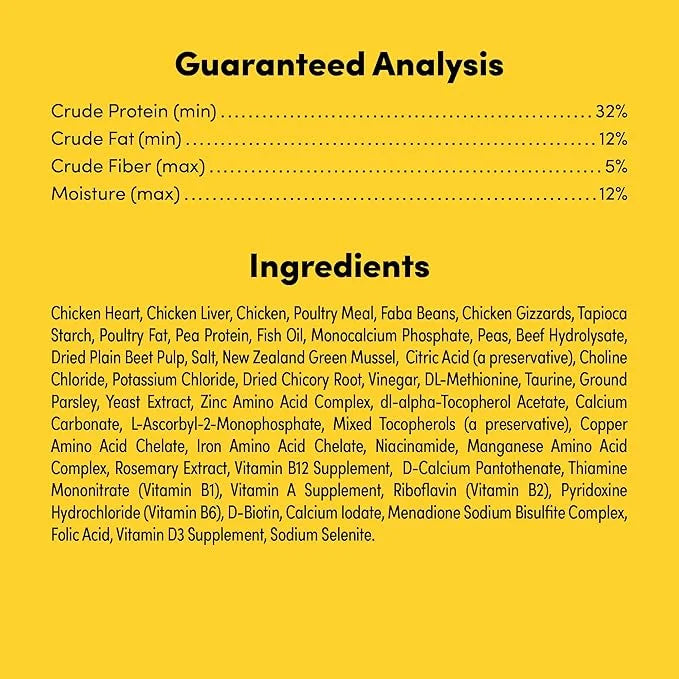 RawMix33 Premium Freeze-Dried Raw Cage-Free Chicken Recipe Dog Food, Protein Rich, Includes Kibble, Non-GMO, No Wheat or C...