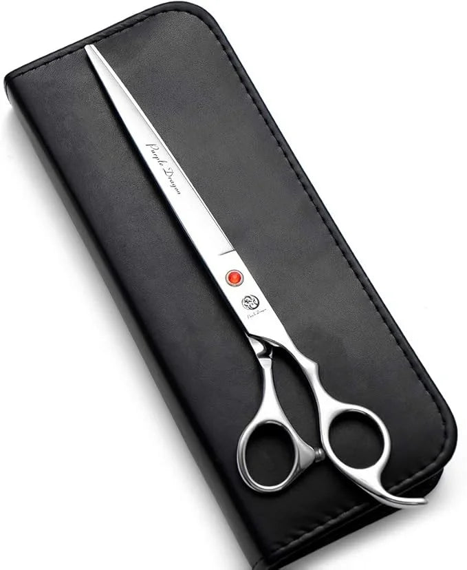 Purple Dragon 4“/5"/5.5"/6"/6.5"/7"/7.5"/8"/9"/10" Sharp Edge Salon Hair Cutting Shears - Pet/Dog Grooming Scissors with B...