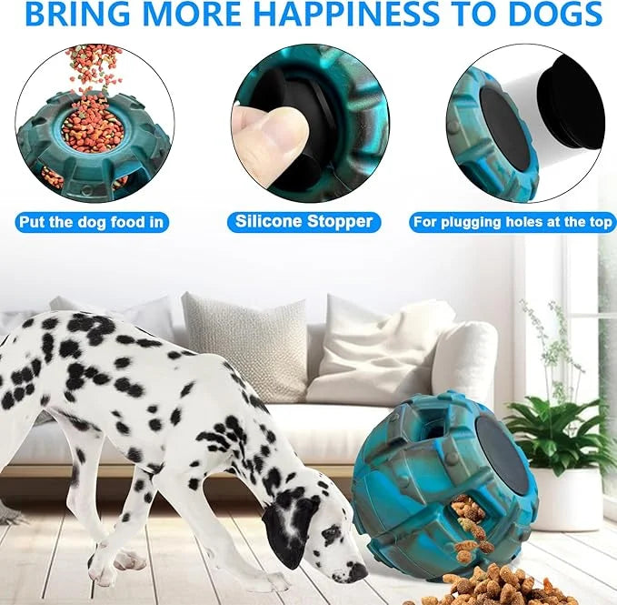 Yipetor Dog Toy, Frozen Treat Toy, Treat Dispensing Dog Toy, Large Chew Toy, Freezable Fillable Rubber Dog Toys, I Reduces...