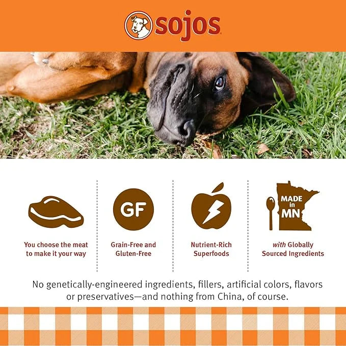 SOJOS Complete Beef Recipe Dehydrated Dog Food, 1.75 lb, Yellow - Product Image