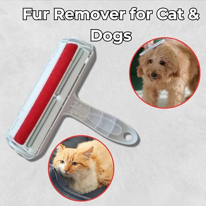 Portable Pet Hair Remover | Reusable Lint Roller for Cat and Dog | Hair Remover for Furniture, Couch, Carpet, Clothing, Se...