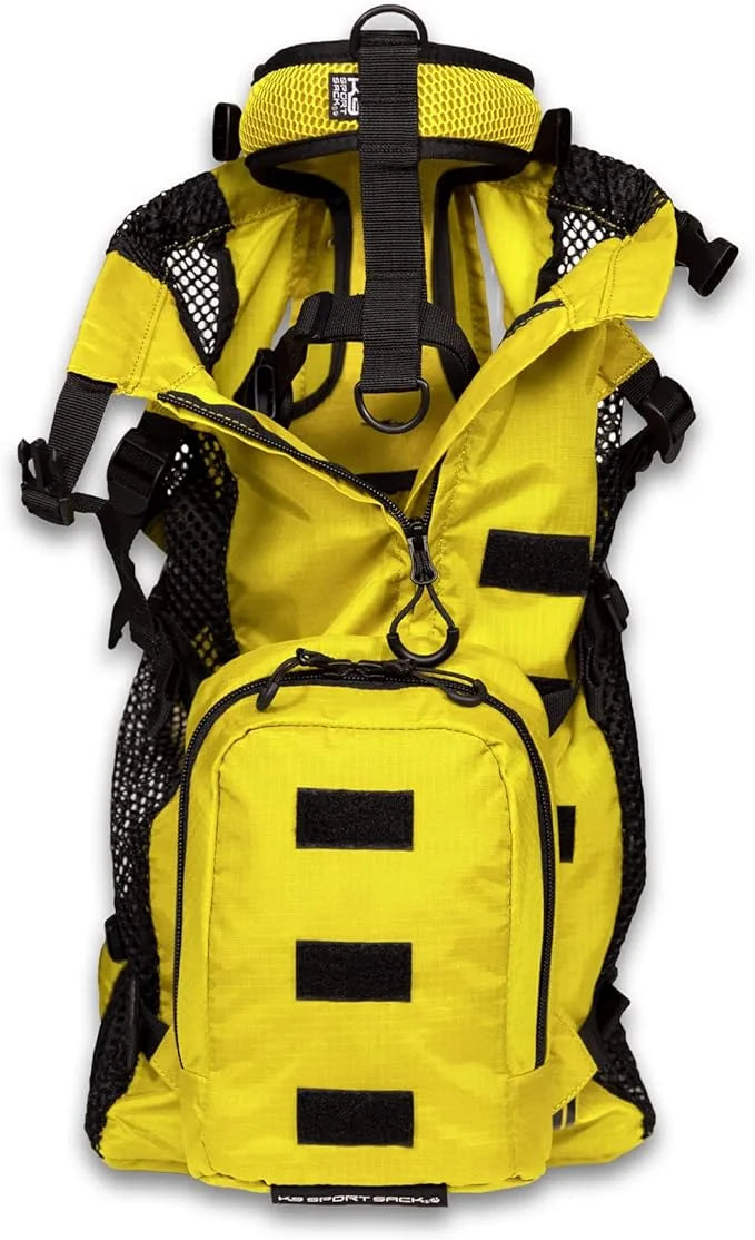 K9 Sport Sack Walk-On | Dog Carrier Dog Backpack with Harness & Storage (Extra Small, Buttercup Yellow) - Product Image