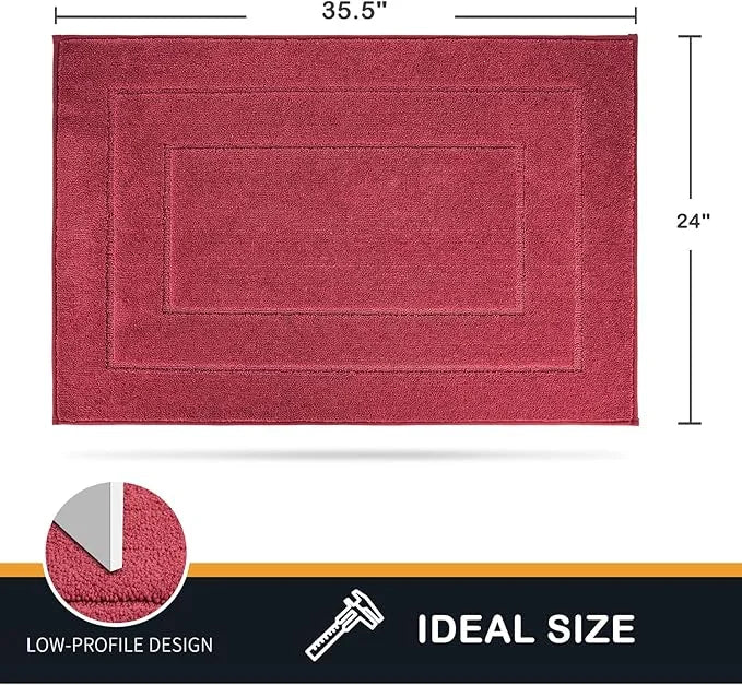 PURRUGS Dirt Trapper Door Mat 24" x 36", Non-Slip/Skid Machine Washable Entryway Rug, Dog Door Mat, Super Absorbent Welcom...
