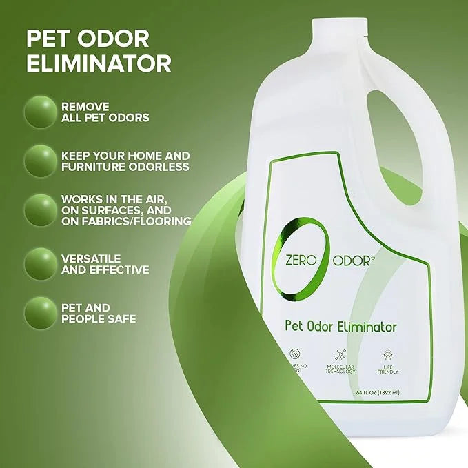 Zero Odor - Pet Odor Eliminator for strong odor, Eliminate Air & Surface Odors – Patented Molecular Technology Best For Ca...