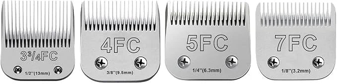 10 Blades for Dog Grooming Blades Compatible with Andis,Oster A5,Wahl km10 Dog Clippers,Size-#10, 1/16-Inch Cut Length (4P...