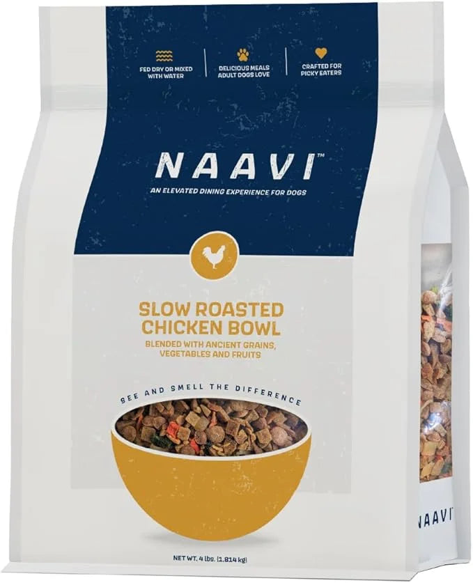 Slow Roasted Chicken Bowl with Ancient Grains, Vegetables & Fruits, Premium Dog Food Topper for Adult Dogs - 4lb - Product...