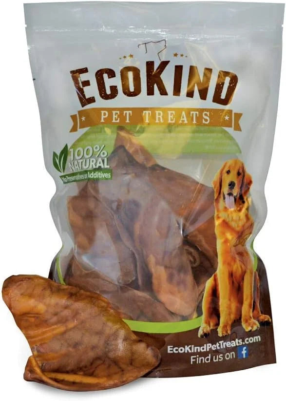 Healthy Pig Ear Chews for Dogs โ Brazilian Made High Protein Pigโs Ears Pet Treats โ Thick Cut, Oven Baked & Slow Cooked D...