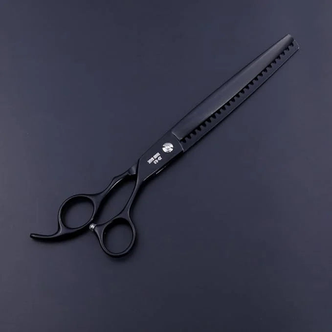 Purple Dragon 8.0 inch Professional Dog Grooming Hair Cutting Scissor &Curved Scissor&Chunker Shear Kit with Bag - for Pet...