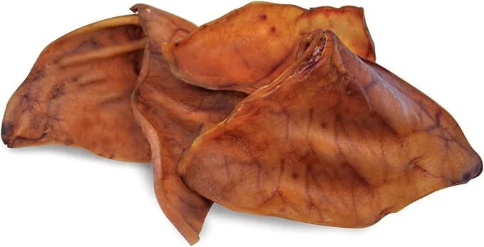 Healthy Pig Ear Chews for Dogs โ Brazilian Made High Protein Pigโs Ears Pet Treats โ Thick Cut, Oven Baked & Slow Cooked D...