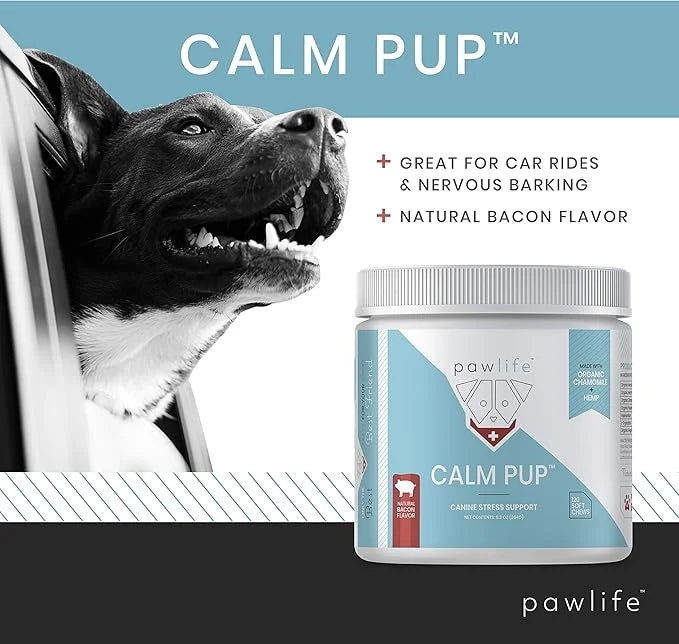 Hemp Dog Calming Chews - Anxiety Relief Treats, 120 Calming Treats for Dogs, Calm Pup Dog Anxiety Relief & Joint Support, ...
