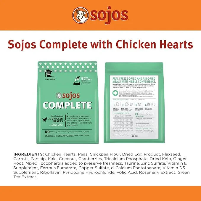 Sojos Complete Chicken Recipe Dehydrated Dog Food, 1.75 lb - Product Image