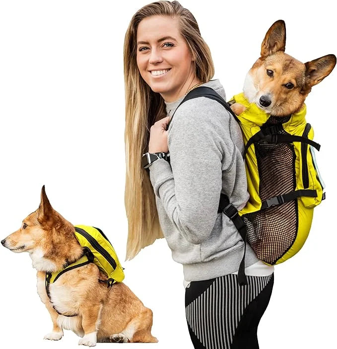 K9 Sport Sack Walk-On | Dog Carrier Dog Backpack with Harness & Storage (Extra Small, Buttercup Yellow) - Product Image