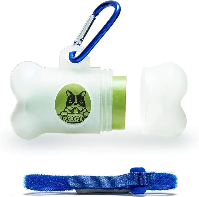 Pogi's Dog Walk n' Wipe Combo - Pogi's 750 Unscented Dog Poop Bags + 2 Poop Bag Holders and 100 Plant-based Grooming Wipes...