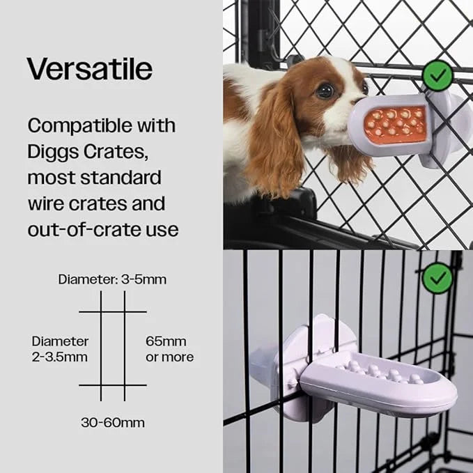 Diggs Groov Crate Training Aid for Puppies - Dog Crate Licking Toy and Puppy Training Aid - Safe, Calming Dog Enrichment K...