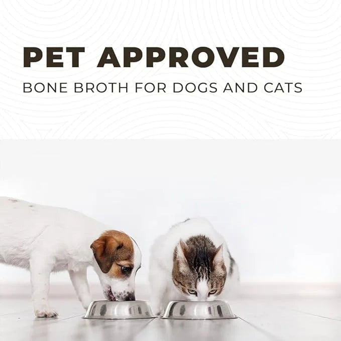 8oz Beef Bone Broth Powder for Dogs and Cats – Human Grade Grass-Fed Bone Broth for Picky Eaters – Supports Joints and Gut...