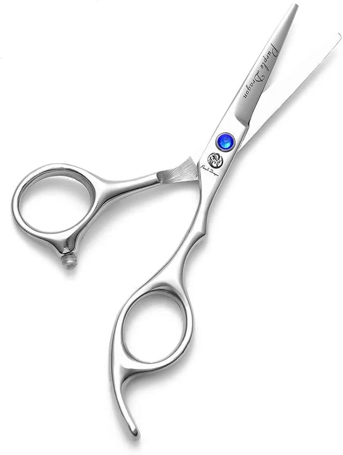 Purple Dragon 4“/5"/5.5"/6"/6.5"/7"/7.5"/8"/9"/10" Sharp Edge Salon Hair Cutting Shears - Pet/Dog Grooming Scissors with B...