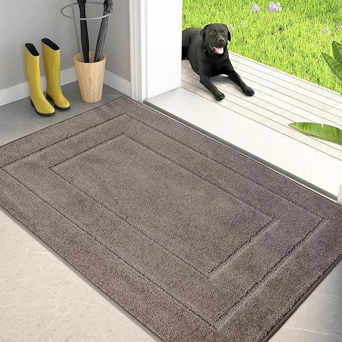 PURRUGS Dirt Trapper Door Mat 34" x 59.5", Non-Slip/Skid Machine Washable Entryway Area Rug, Dog Door Mat, Super Absorbent...