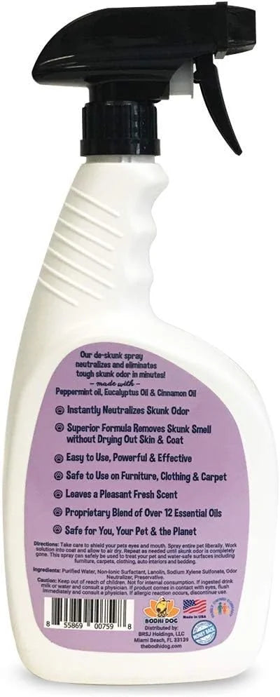 Bodhi Dog Pet Deskunk Spray Odor Eliminator- Skunk Smell Remover with Essential Oils for Dogs, Cats, Furniture, Carpet & C...