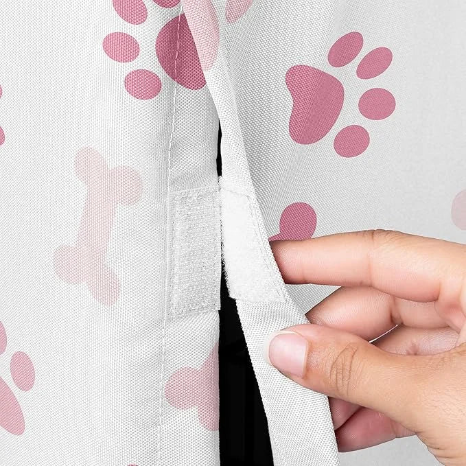 Sweet Jojo Designs 36in. Medium Dog Crate Cover (Bones and Paw Prints) Pet Cage, Kennel Covers (Modern, Cartoon, Doggy, Pu...