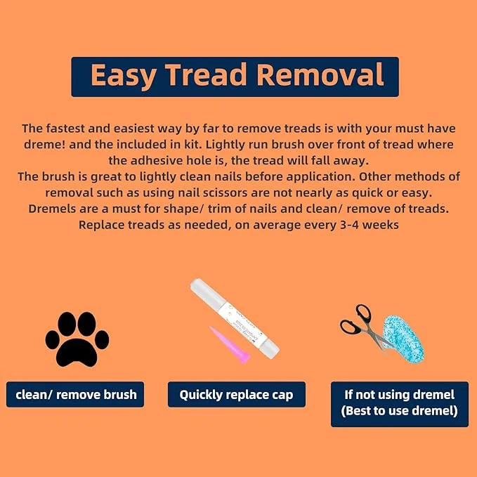 100pcs Dog Nail Caps Claw capsCover with Glue and Applicators (XXL: About. Weight: 40-70 pounds.) - Product Image