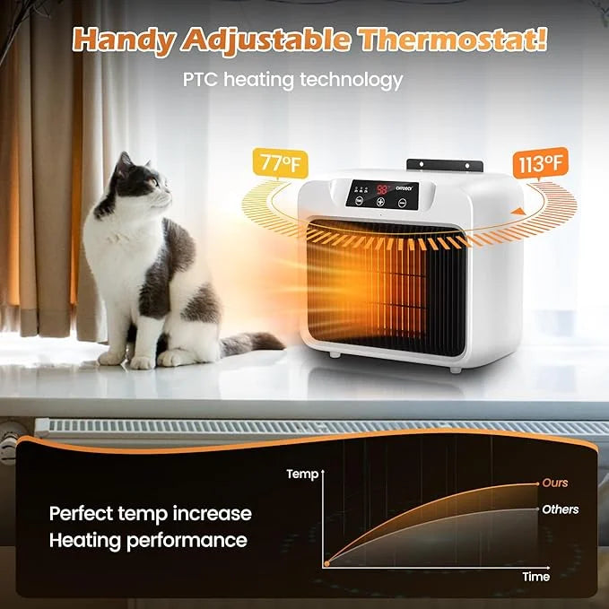 Upgrade 600W Large Dog House Heater w Thermostat, Adjustable Temp & Timer Heating Pet Heater for Outside Winter Insulated ...