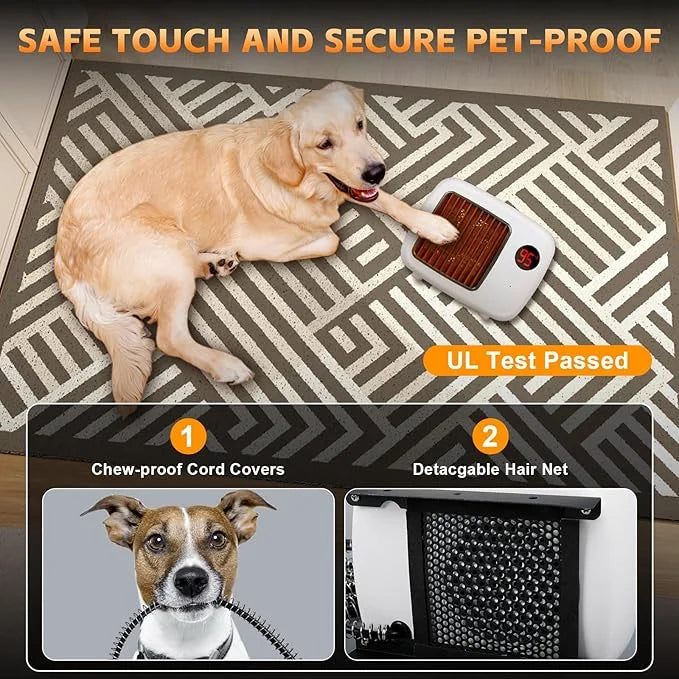 Dog House Heater, Pet House Heater with Thermostat Anti Chew Cord Overheat Protection Wall-Mounted 2 Heating Mode (300/600...