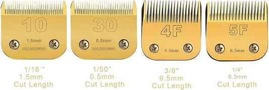 5F/4F/30/10 Detachable Pet Dog Grooming Clipper Carbon Steel Sharp,Compatible with Andis,Oster A5,Wahl KM Series Clippers,...