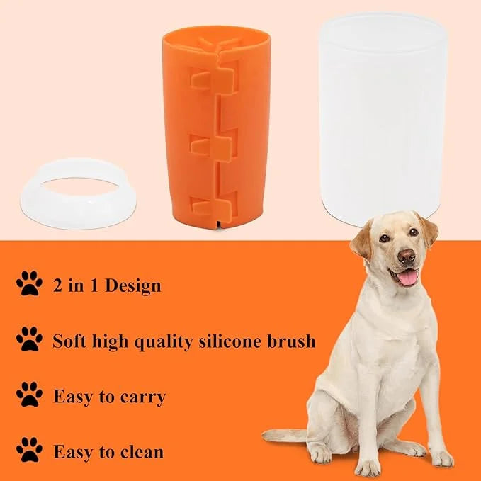 Dog Paw Cleaner Portable, Mudbuster Dog Paw Washer, Dog Foot Cleaner Cup Pet Cleaning Brush Feet Cleaner for Large Medium ...