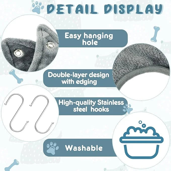 Shappy Dog Grooming Hammock Harness Pet Hammock Helper Towel Dog Restraint Bag Cat Grooming Sling Holder for Nail Trimming...
