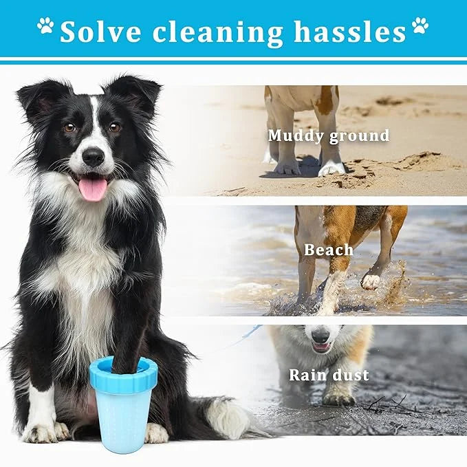 Qianruida Dog Paw Cleaner Cup, Soft Silicone, Portable, Easy to Clean, Removes Mud and Dirt, Grooming Accessory for Home, ...