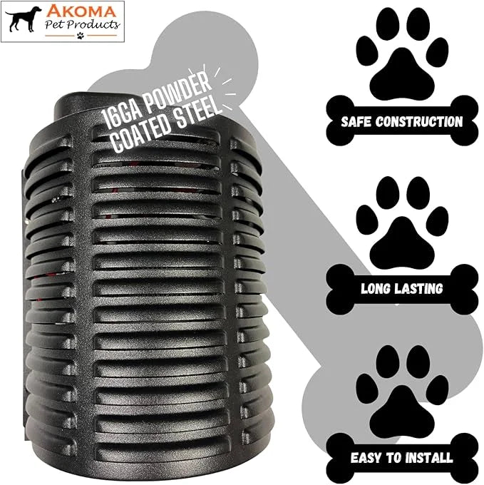 by Akoma Pet Products | 400w Dog House Furnace with 10-Foot Cord | Installs in Minutes | Safe - Dry Heat | Won't Burn Pets...