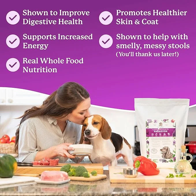 Dr. Harvey's Paradigm Green Superfood Dog Food, Human Grade Dehydrated Grain Free Base Mix for Dogs, Diabetic Low Carb Ket...