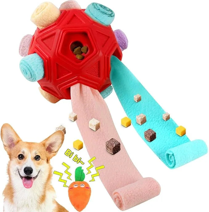 Dog Snuffle Ball-Interactive Puzzle Dog Toys Encourage Natural Foraging Skills Slow Feeder for Training and Stress Relief,...